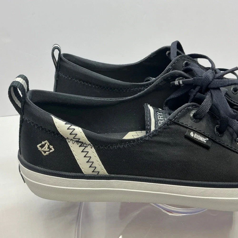 Sperry BIONIC‎ Crest Vibe Canvas Sneakers Casual Comfort Shoes Black Womens 7